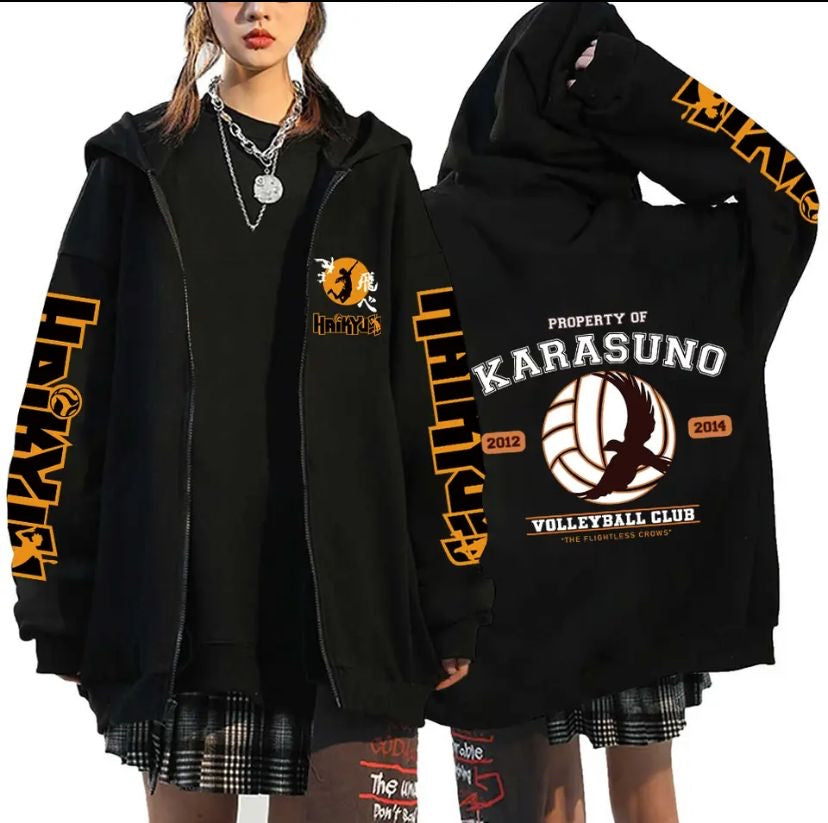 Haikyuu volleyball fleece jackets