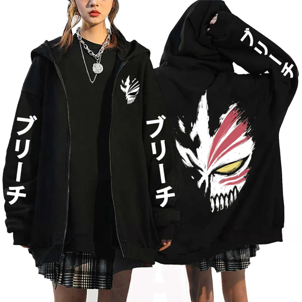 Bleach Zipper Sweatshirt