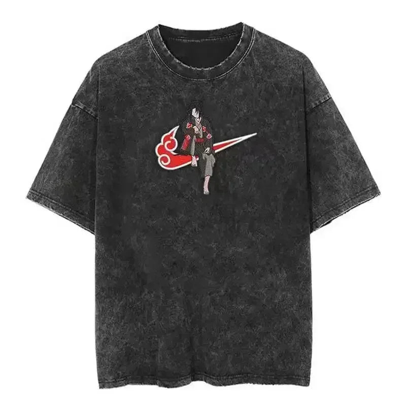 Cotton Men Vintage Naruto Tee