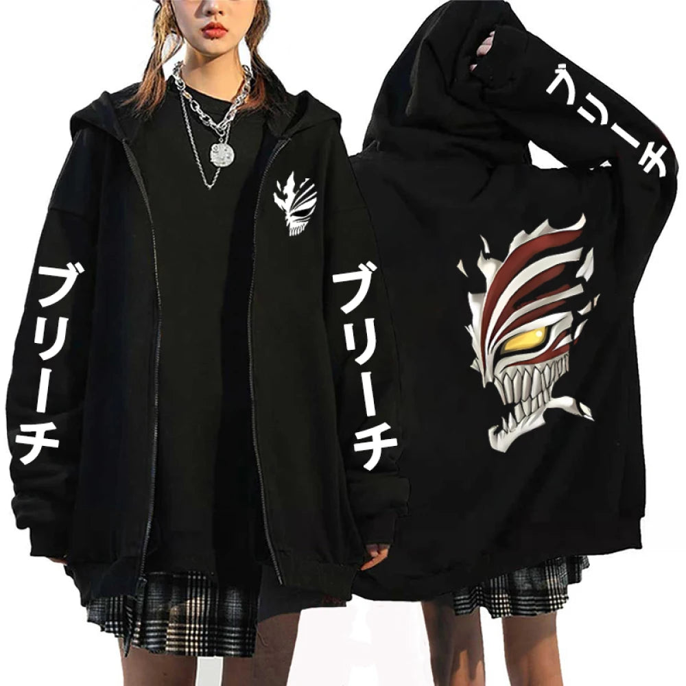 Bleach Zipper Sweatshirt