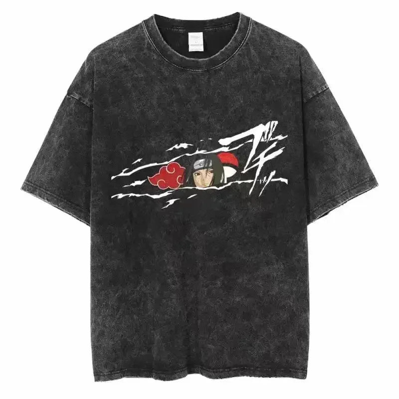Cotton Men Vintage Naruto Tee