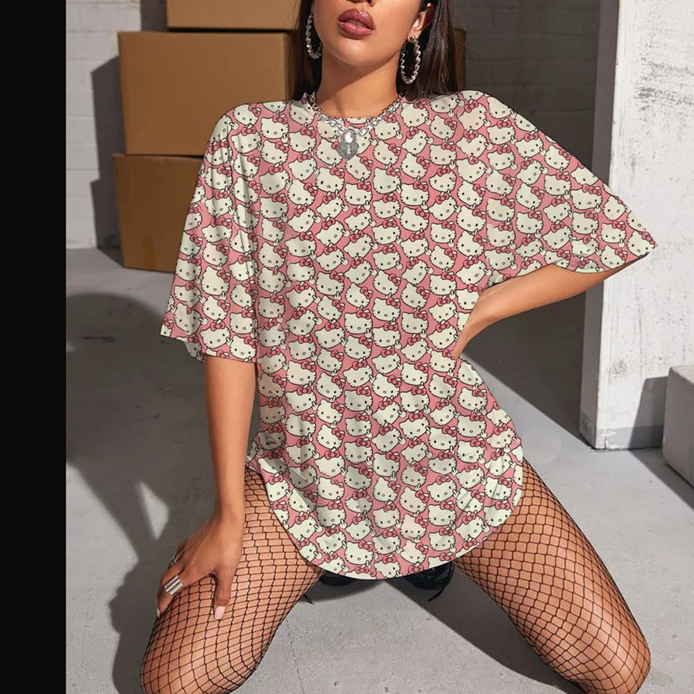 Hello Kitty High Sleeve Fashion Top