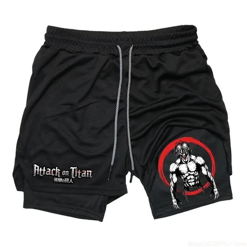 Zoro Double-Layer Compression Shorts