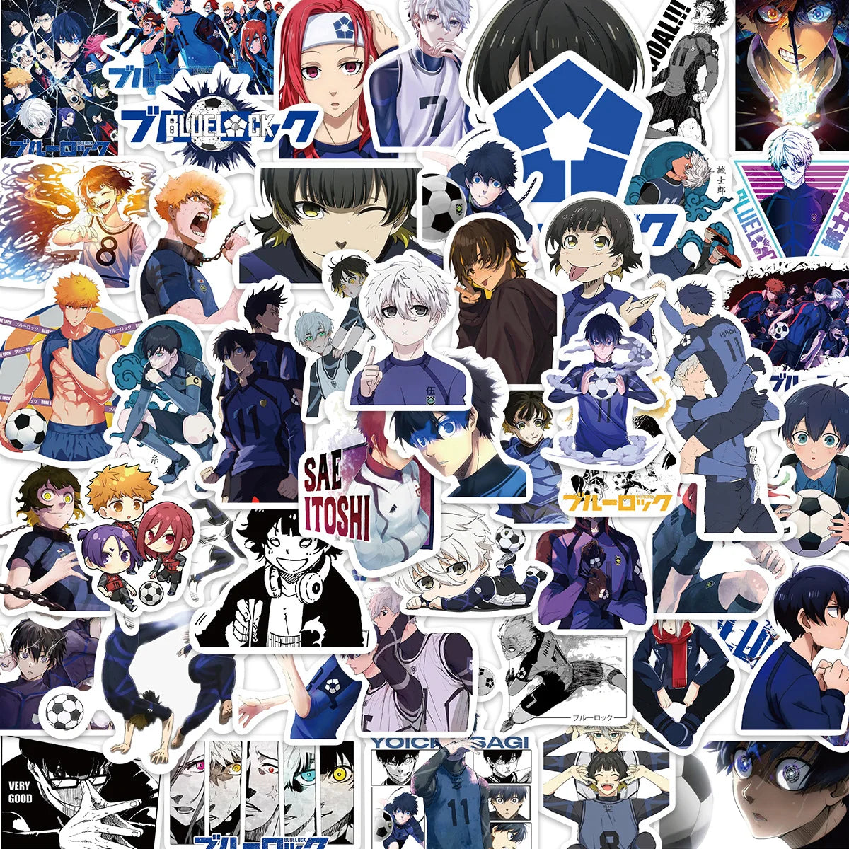 Blue Lock Stickers (50pc)