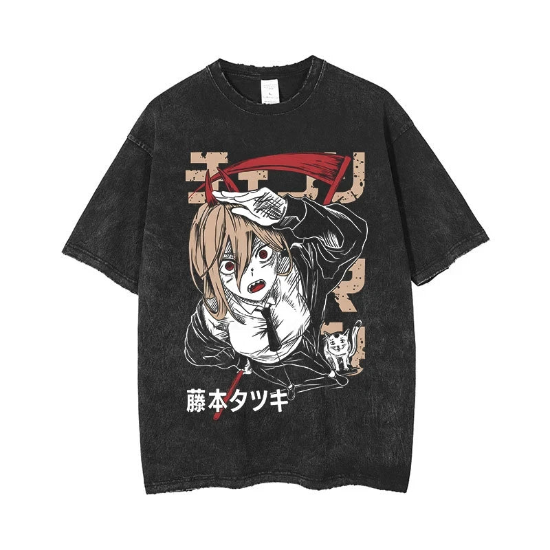 Chainsaw Man Oversized Gym Tee