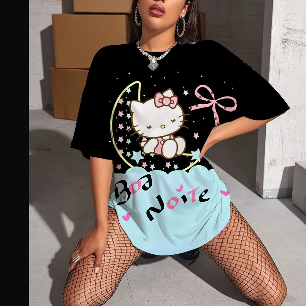 Hello Kitty High Sleeve Fashion Top