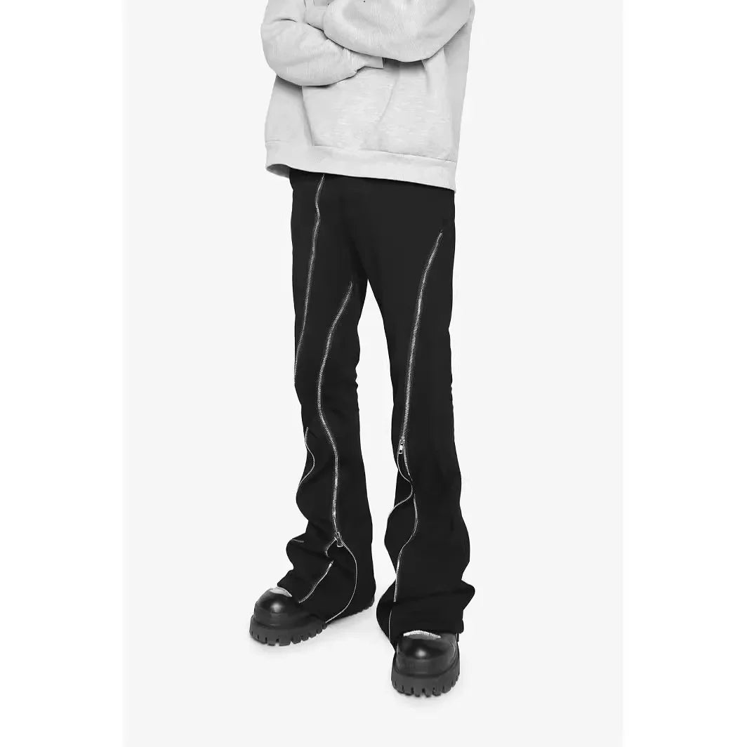 Men's Hip Hop Zipper Segmentation Streetwear