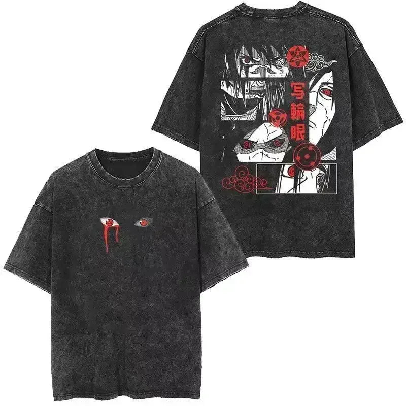 Cotton Men Vintage Naruto Tee