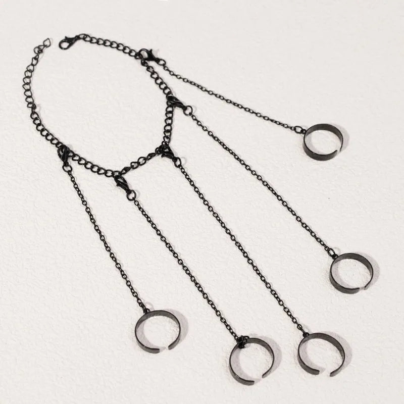 Geoemtric Black Wrist Chain