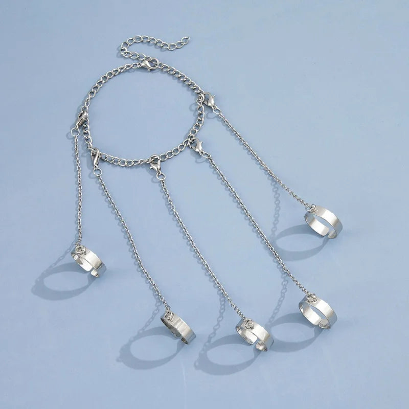 Geometric Silver Color Wrist Bracelet