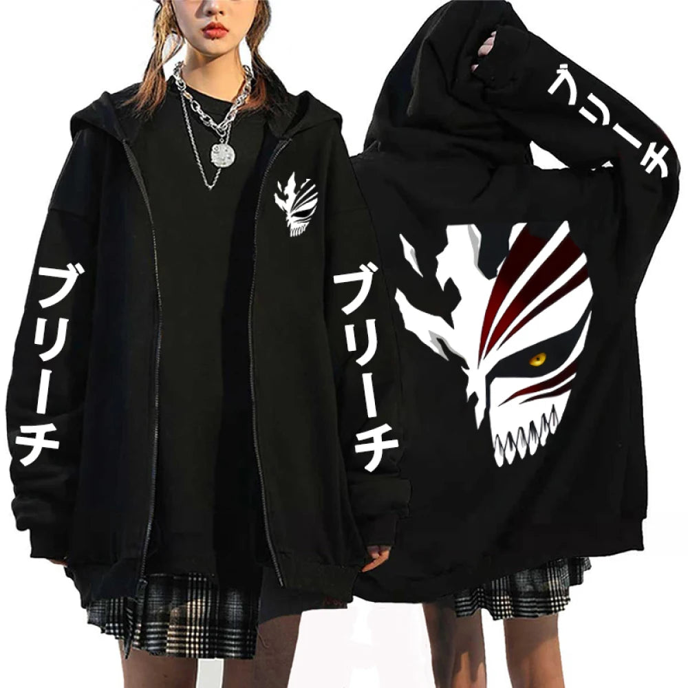 Bleach Zipper Sweatshirt