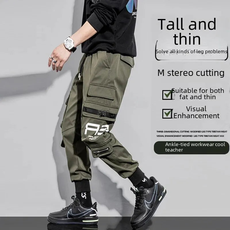 Trendy Japanese Style Casual Men's Cargo Pants