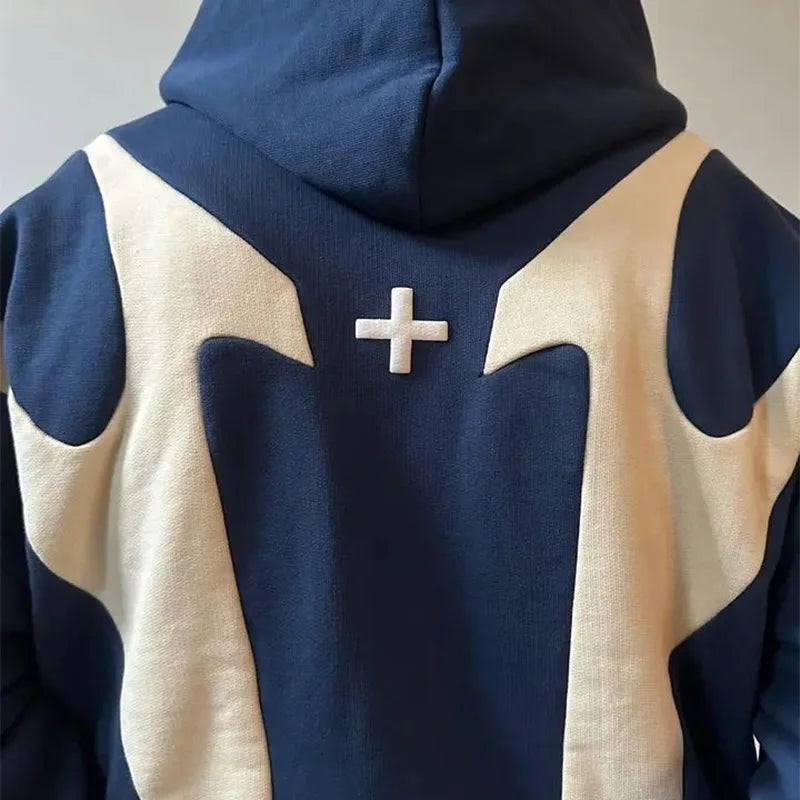 Korean Retro Letter Printed Y2k Hoodie