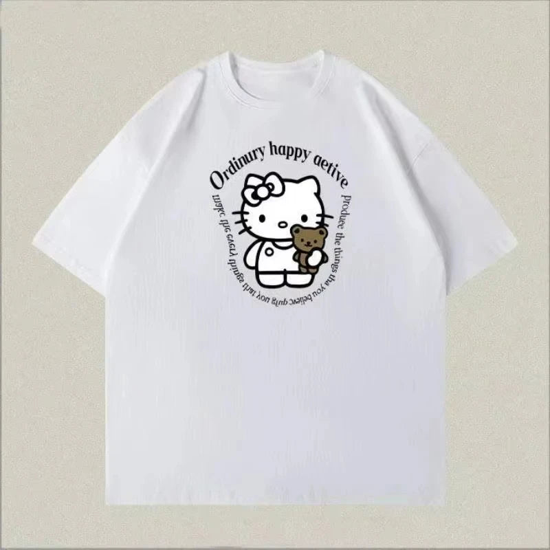 Hello Kitty Summer Casual Loose Tops