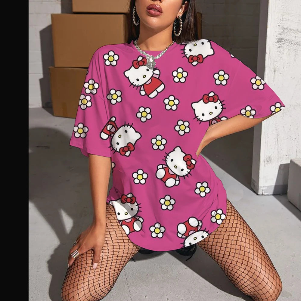 Hello Kitty High Sleeve Fashion Top