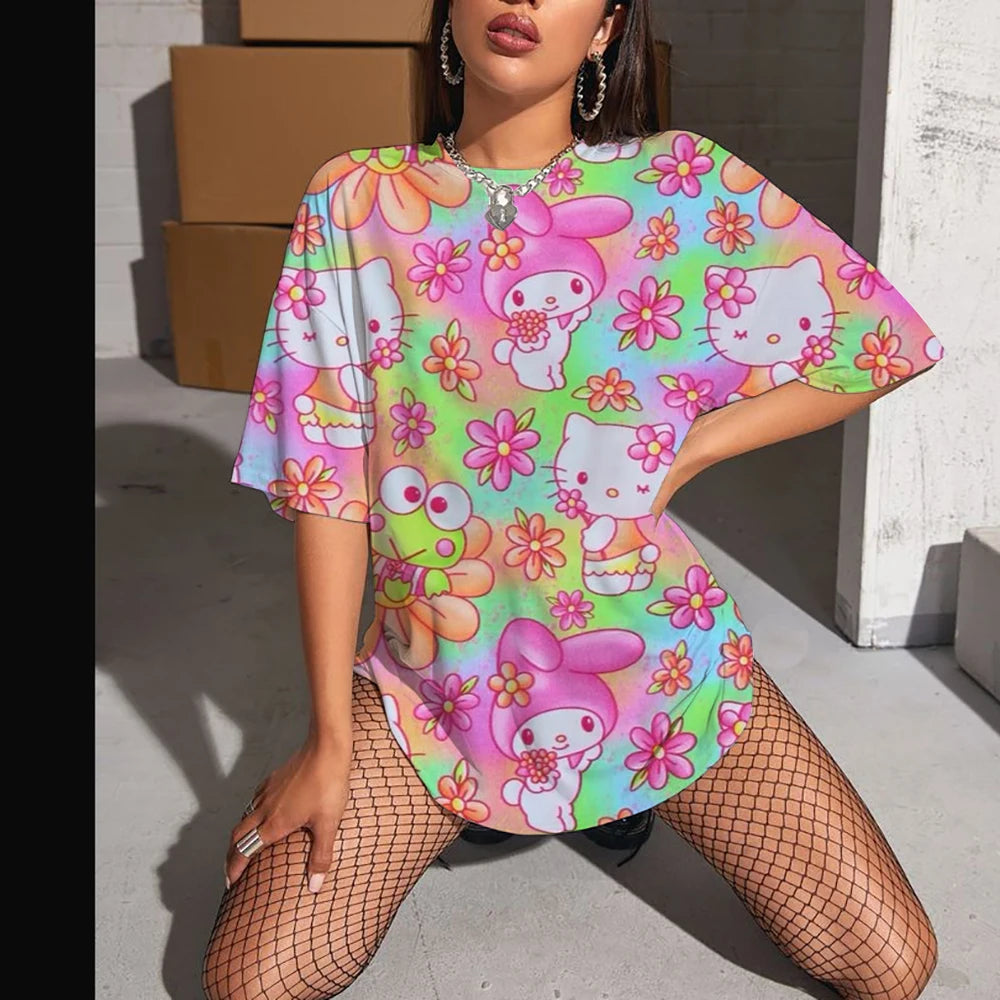 Hello Kitty High Sleeve Fashion Top