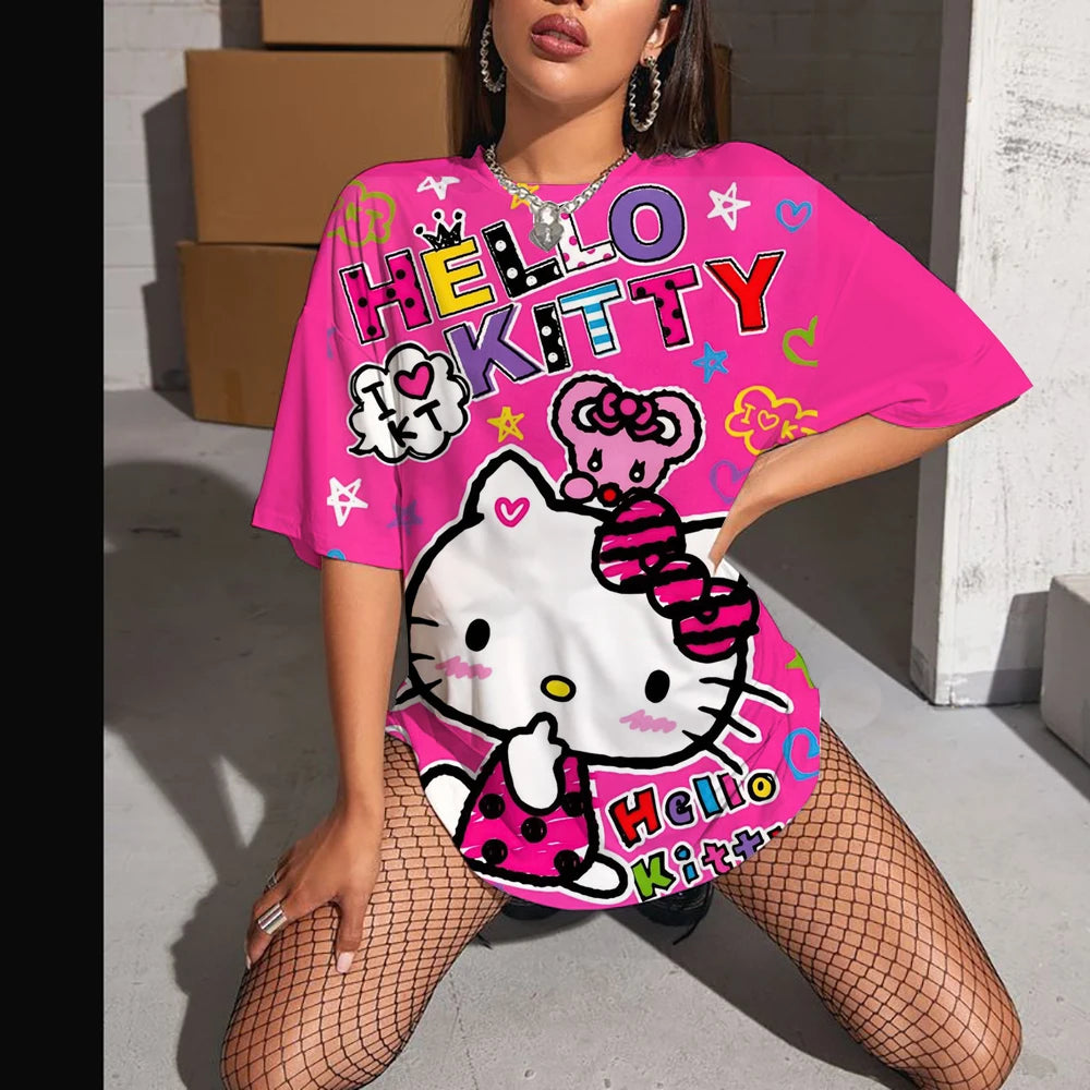 Hello Kitty High Sleeve Fashion Top