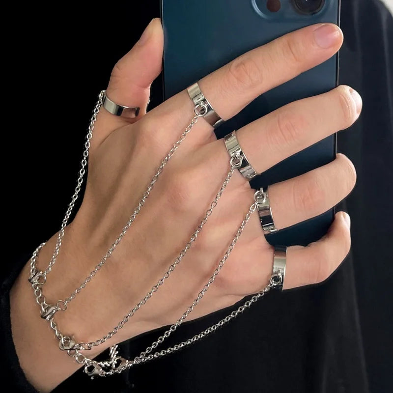 Geometric Silver Color Wrist Bracelet