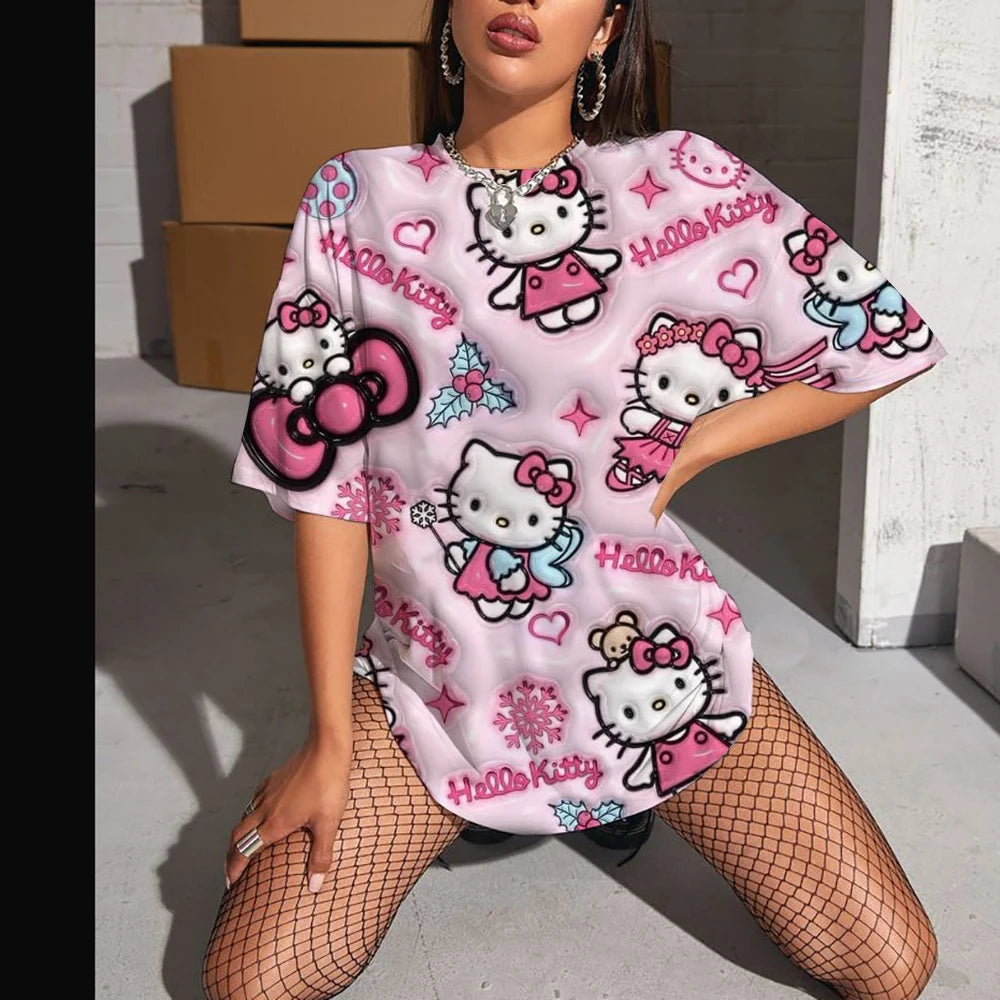 Hello Kitty High Sleeve Fashion Top