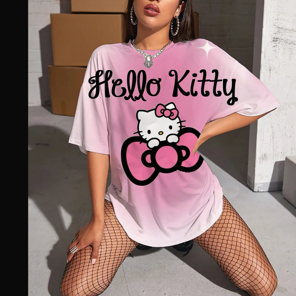 Hello Kitty High Sleeve Fashion Top