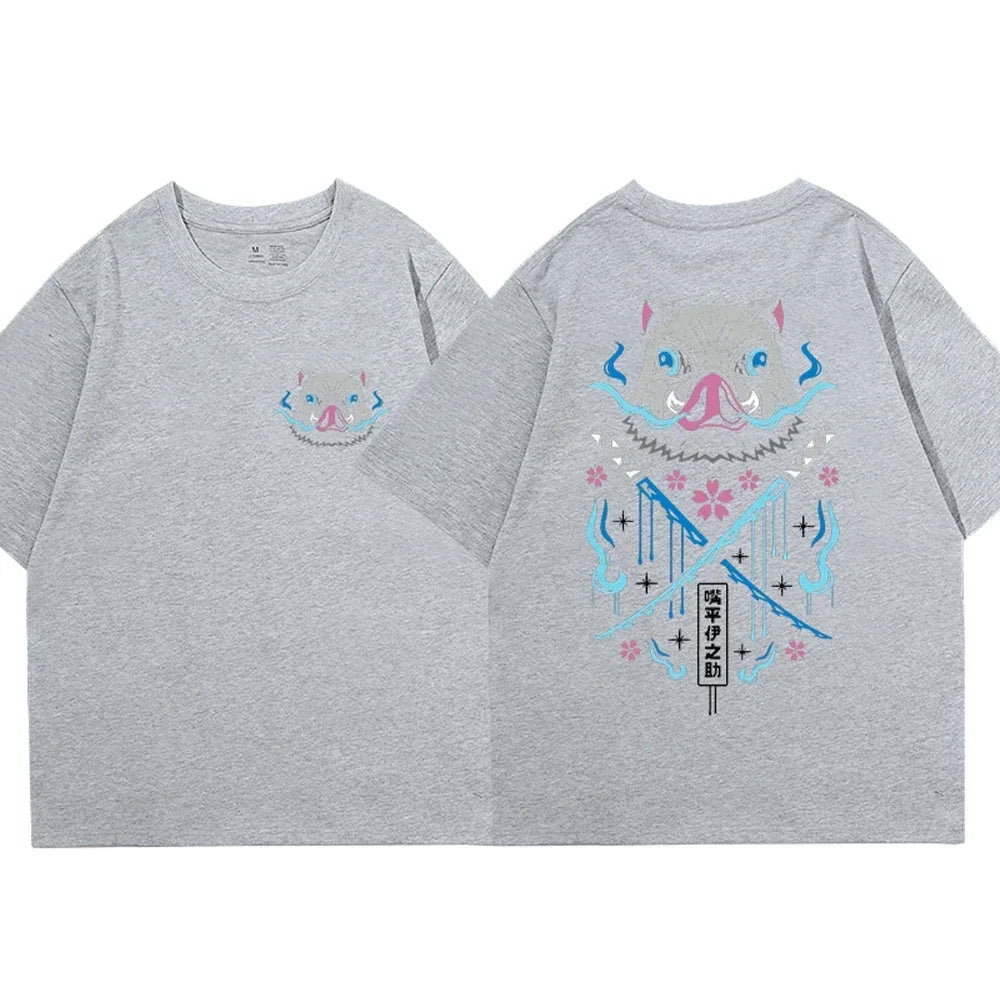 Demon Slayer Mens Gym Shirt Inosuke Hashibira