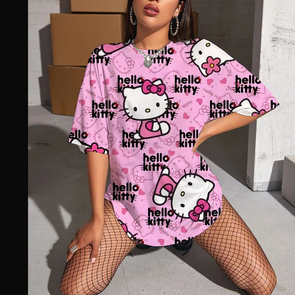Hello Kitty High Sleeve Fashion Top