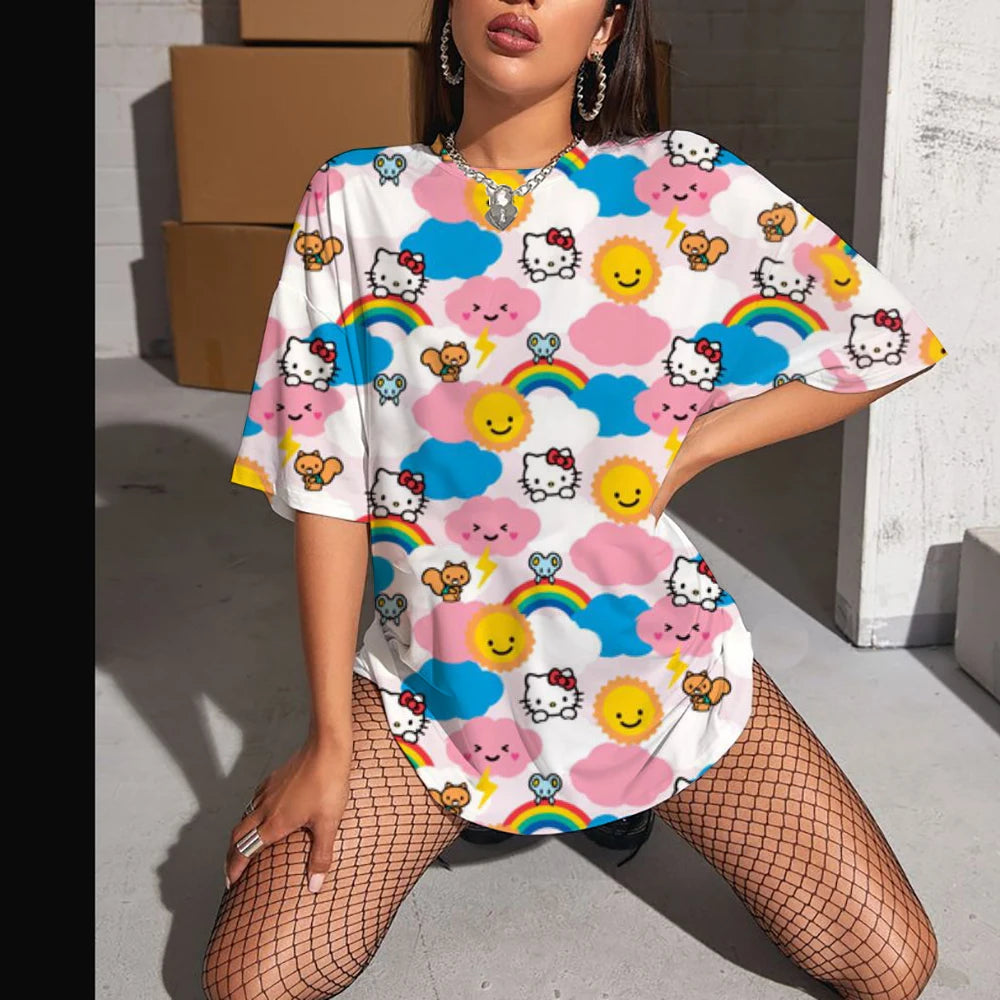 Hello Kitty High Sleeve Fashion Top