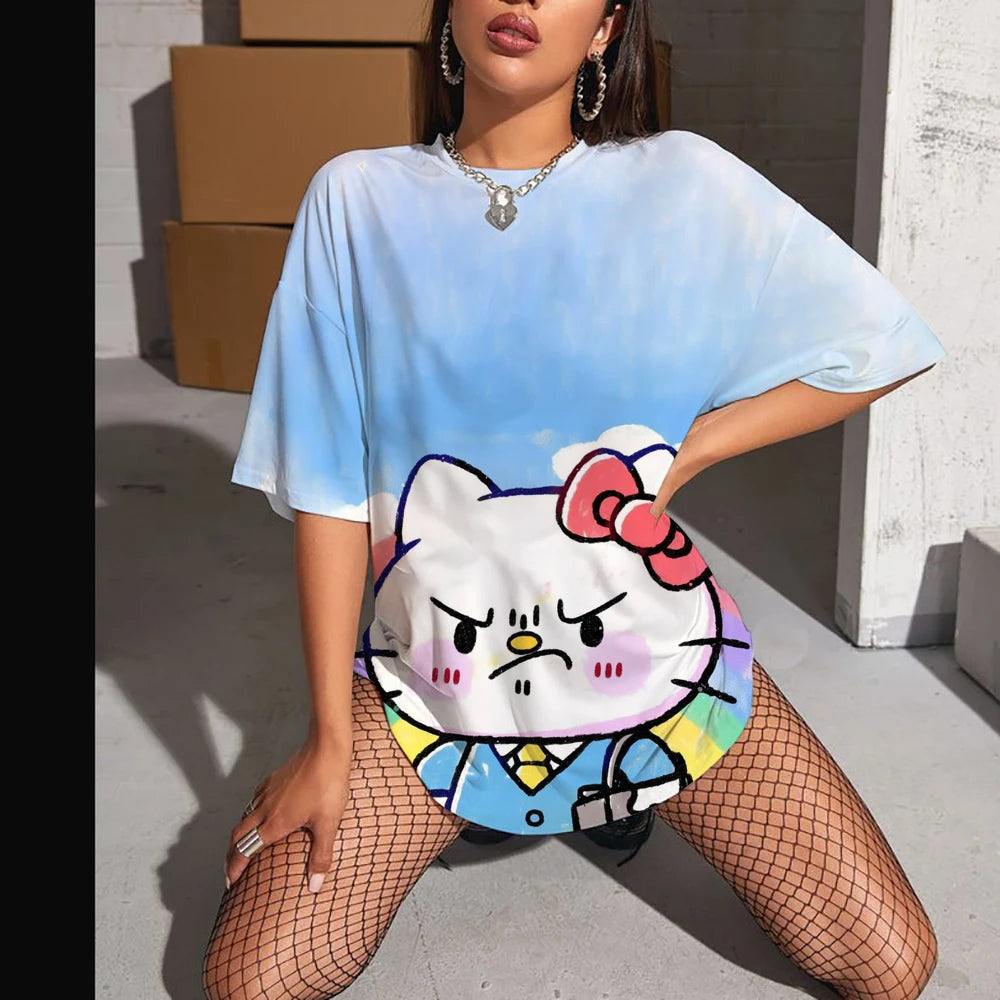 Hello Kitty High Sleeve Fashion Top