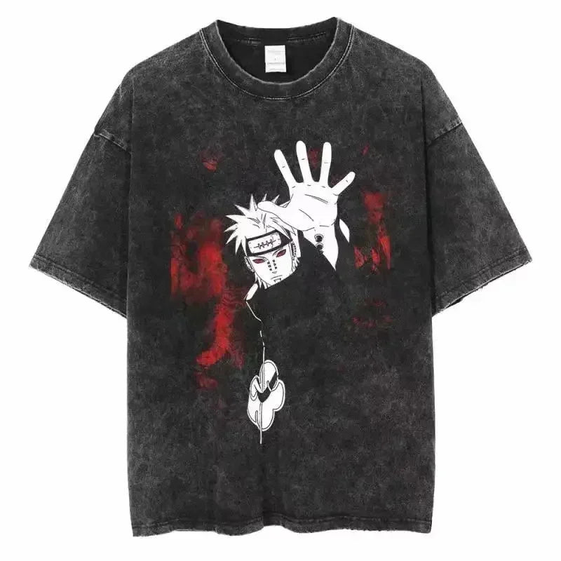 Cotton Men Vintage Naruto Tee