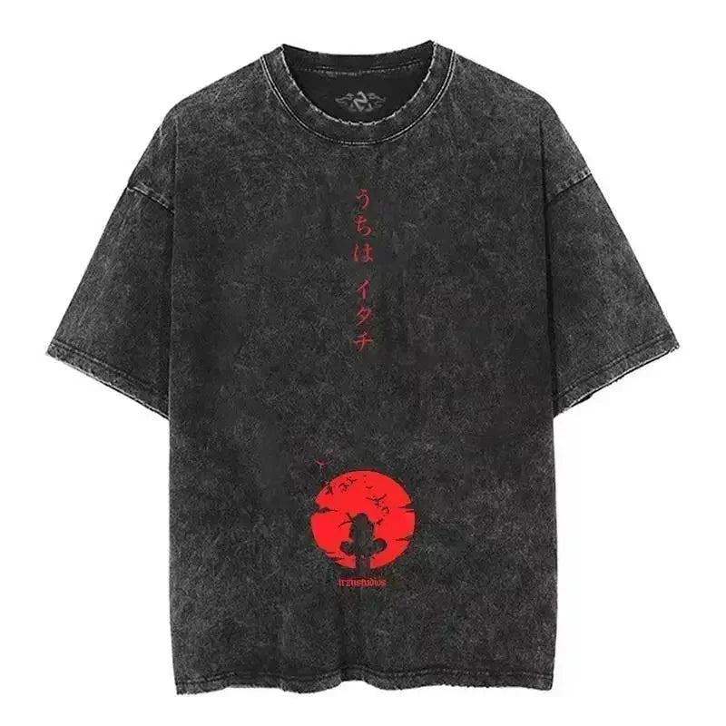 Cotton Men Vintage Naruto Tee