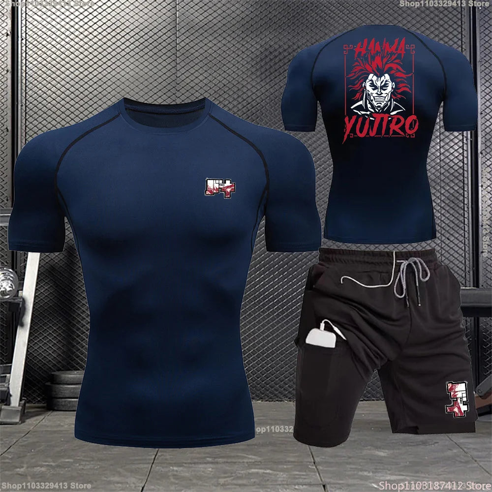Baki Compression Shirt & Shorts Bundle