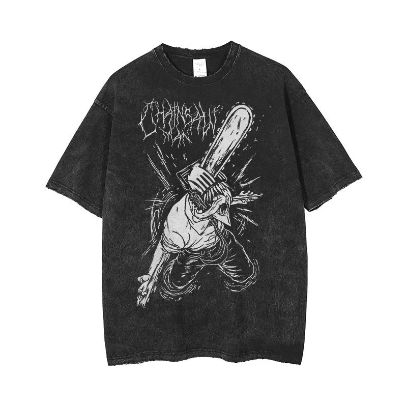 Chainsaw Man Oversized Gym Tee