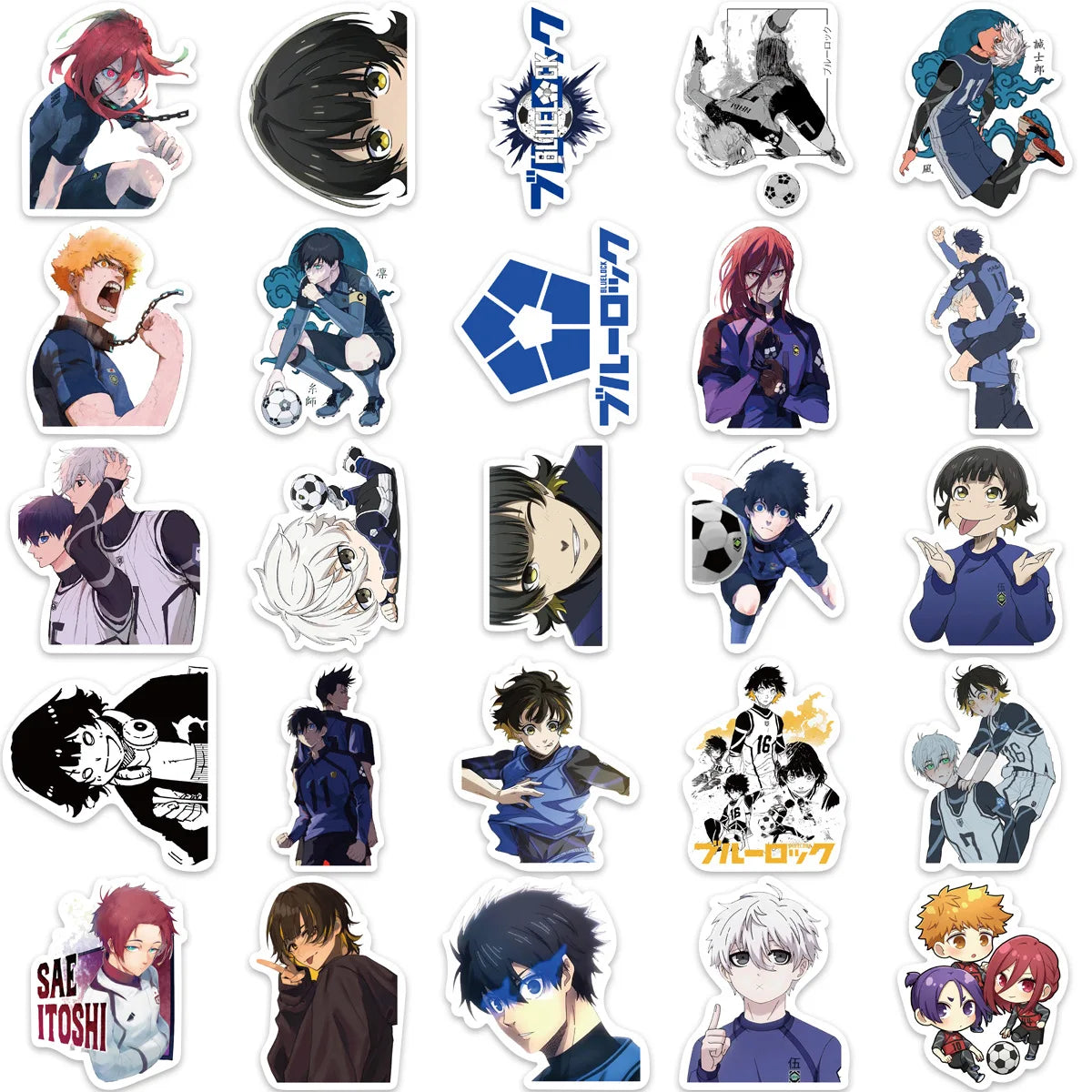 Blue Lock Stickers (50pc)