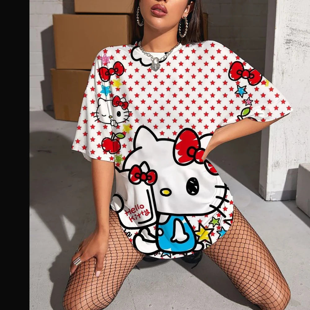 Hello Kitty High Sleeve Fashion Top