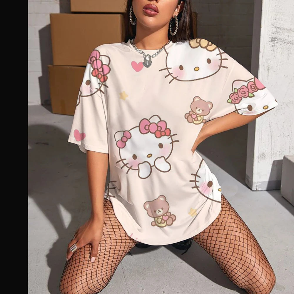 Hello Kitty High Sleeve Fashion Top