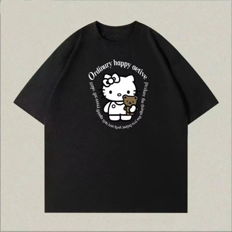 Hello Kitty Summer Casual Loose Tops