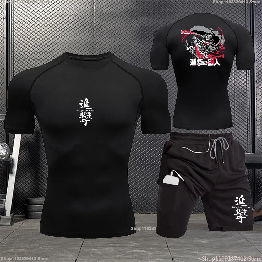 Attack on Titan Compression Shirt Bundle