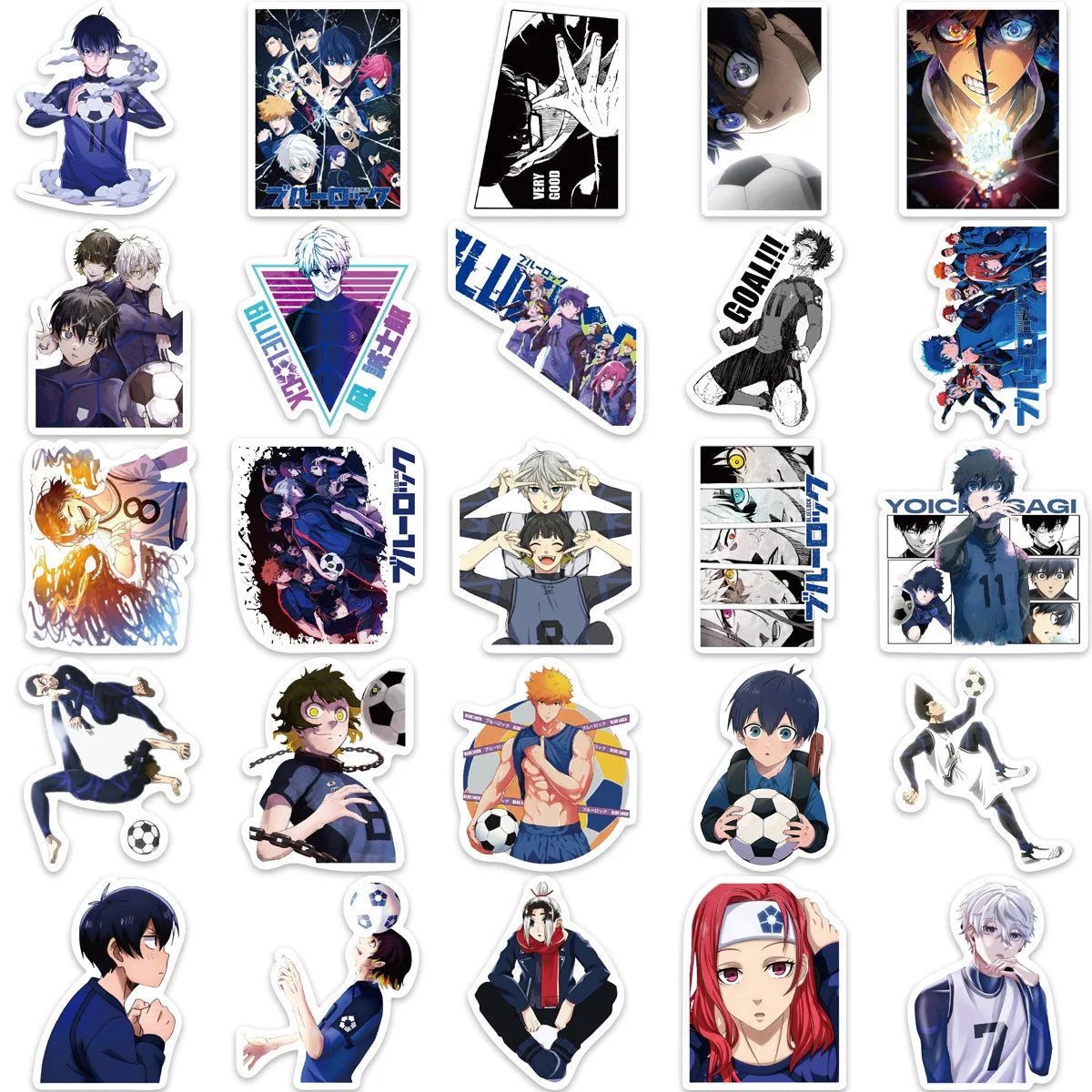 Blue Lock Stickers (50pc)