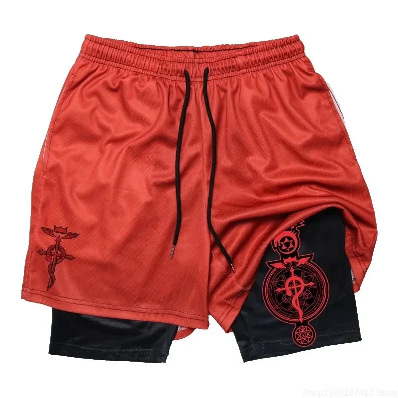 Zoro Double-Layer Compression Shorts