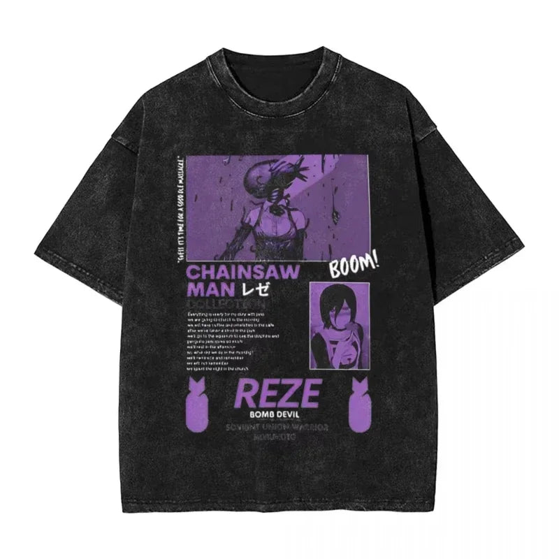 Chainsaw Man Harajuku Male Top