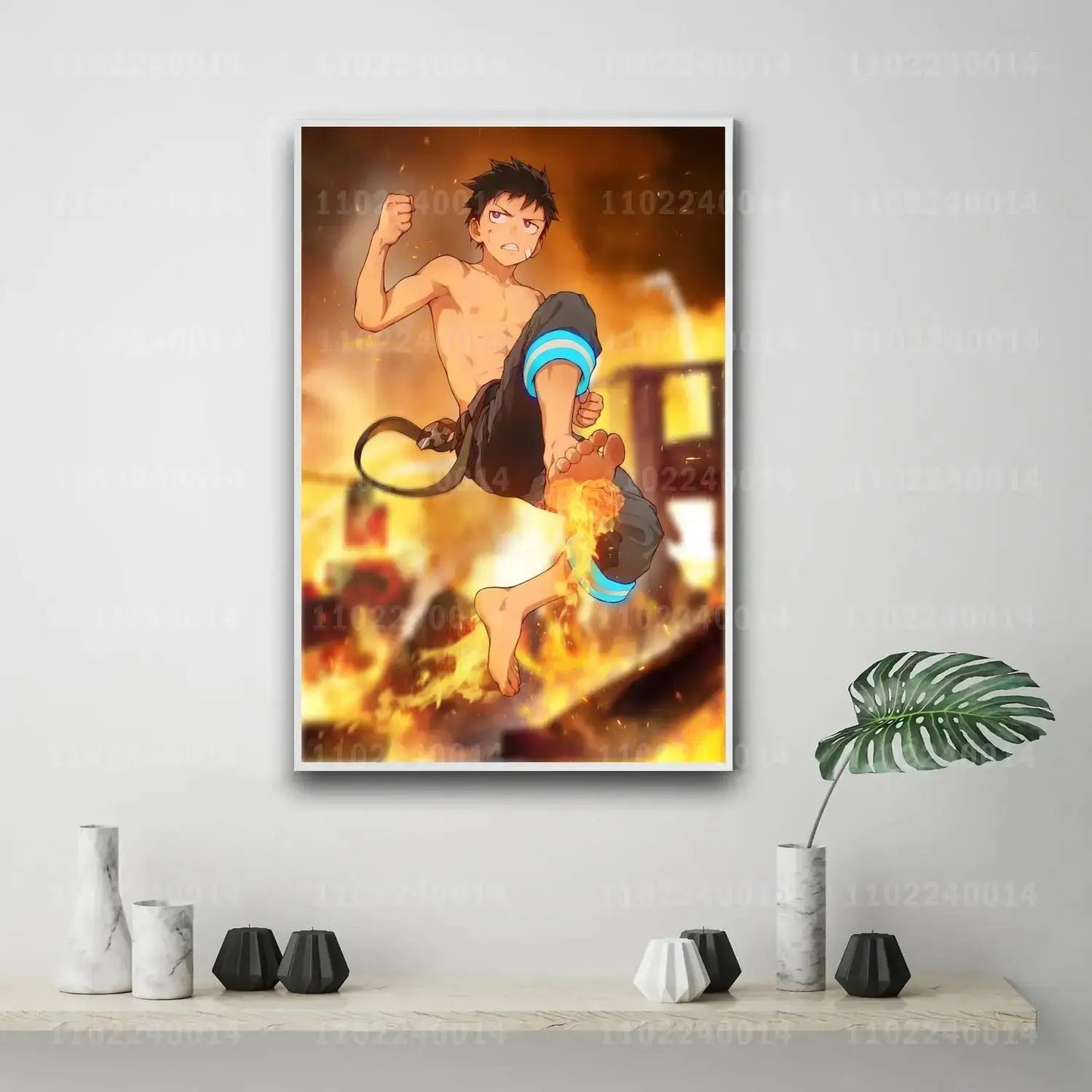 Shinra Kusakabe Canvas Poster
