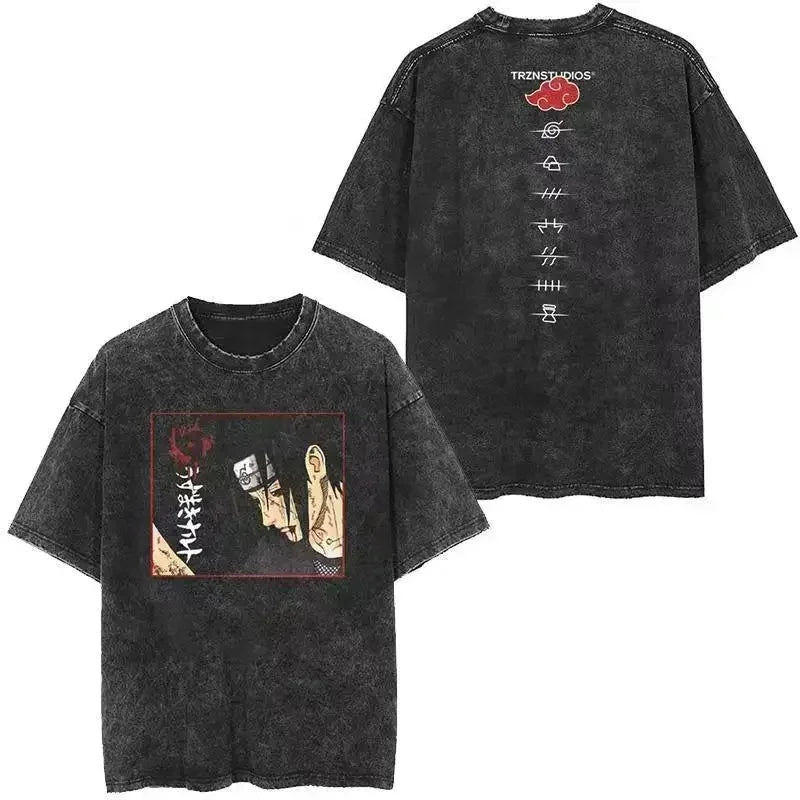 Cotton Men Vintage Naruto Tee
