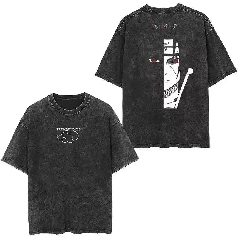 Cotton Men Vintage Naruto Tee