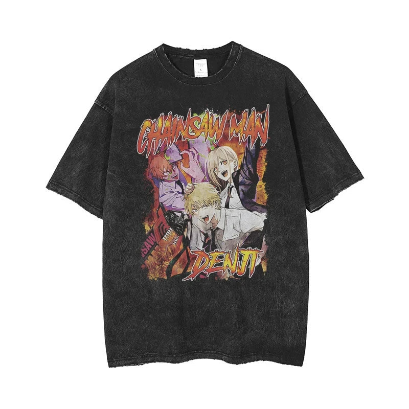 Chainsaw Man Oversized Gym Tee