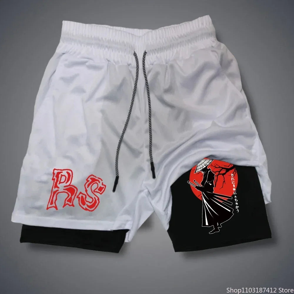 Dragon Double-Layer Compression Shorts