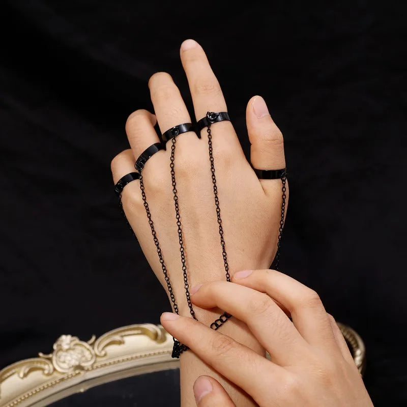 Geoemtric Black Wrist Chain