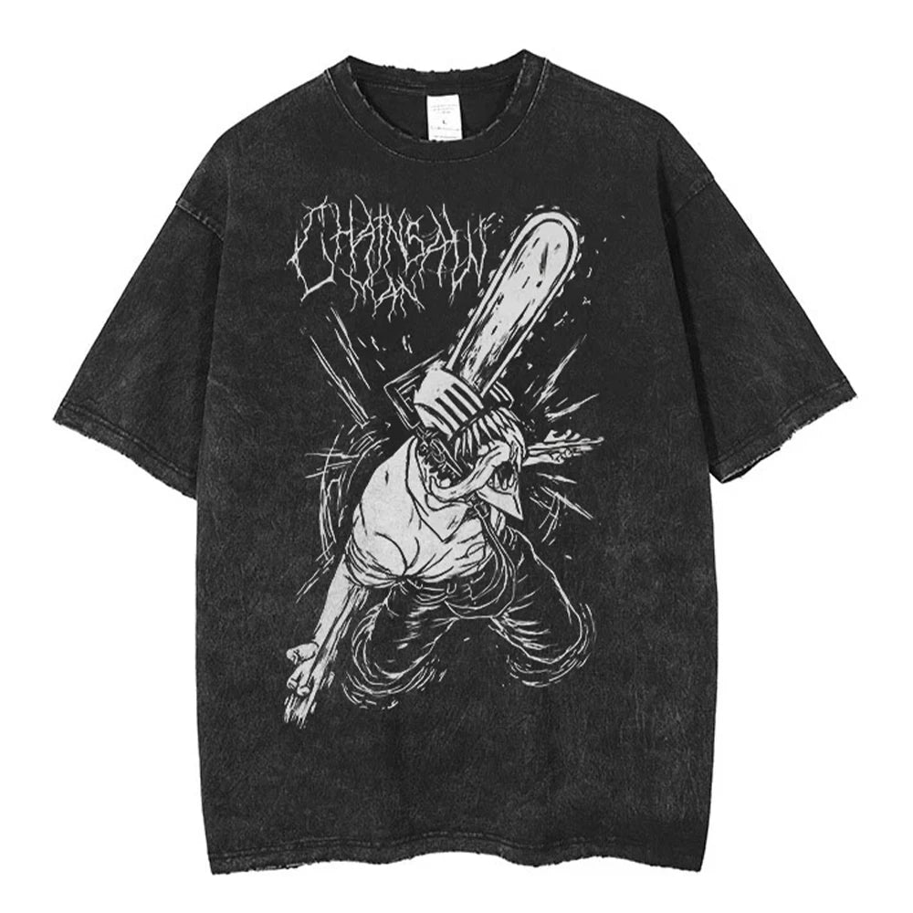 Chainsaw Man Oversized Gym Tee