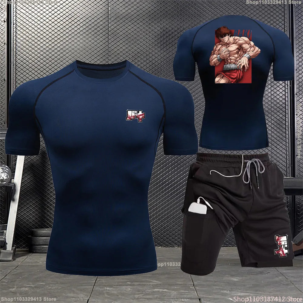 Baki Compression Shirt & Shorts Bundle