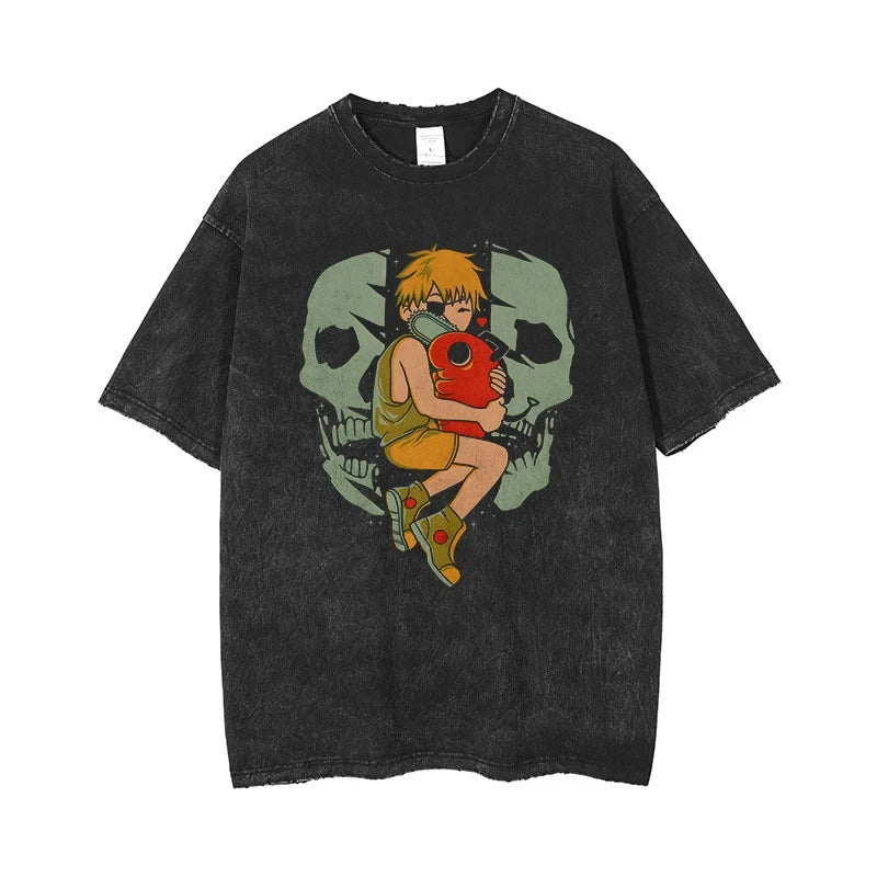 Chainsaw Man Oversized Gym Tee