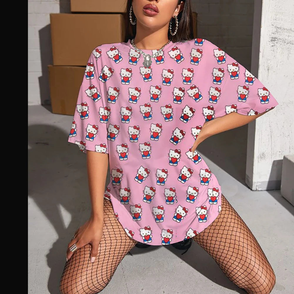 Hello Kitty High Sleeve Fashion Top